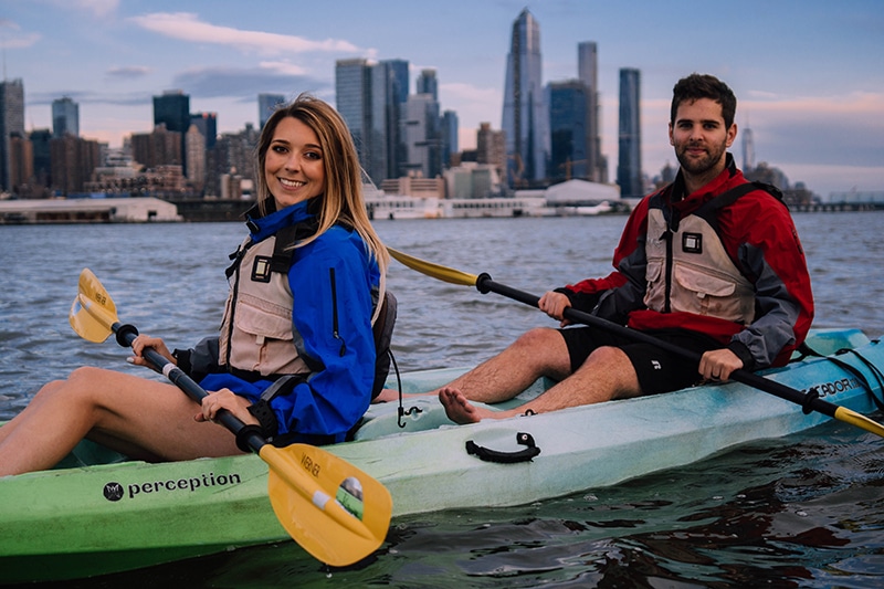Summer Date Ideas In NYC include Kayaking on the Hudson River, New York City