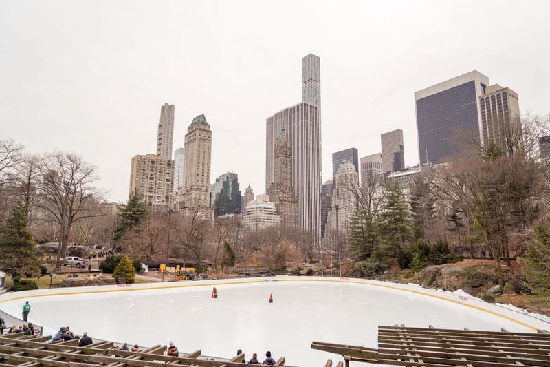 Wollman Rink is one of the top Central Park romantic spots