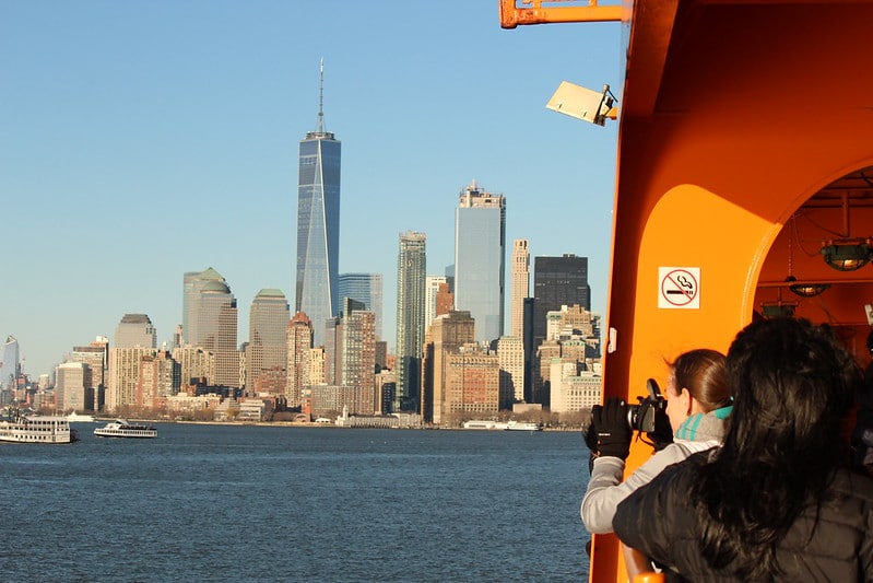 The Staten Island Ferry is one of the best places to take pictures in NYC
