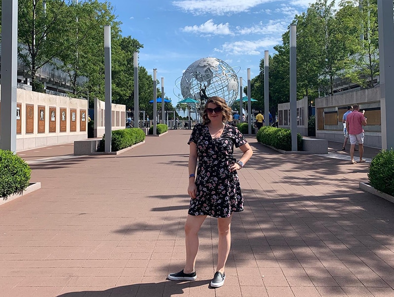 The Unisphere is one of the best places to take photos in NYC