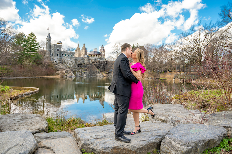 Belvedere Castle engagement photo spot in NYC